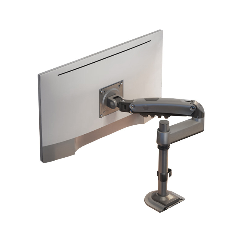 NBH100 Monitor Arm Adjustable Desk Mount for Desktop Computer, Reversible Mounting Bracket for Dorm Room Use