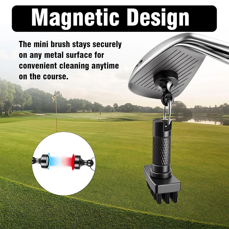 Magnetic Golf Brush with Groove Cleaner & Quick-Release Clip – Bild 6