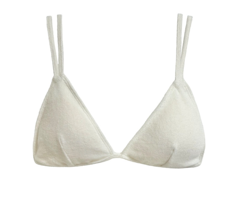 Solid Color Two-Piece Separated Swimwear, Push-Up Bra Top for Small Bust – Bild 9
