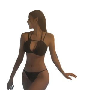 Bikini Two-Piece Crop Top and Bottoms Small Bust Hot Spring Vacation Swimwear Bikini