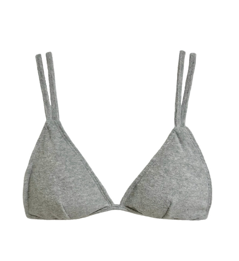Solid Color Two-Piece Separated Swimwear, Push-Up Bra Top for Small Bust – Bild 10