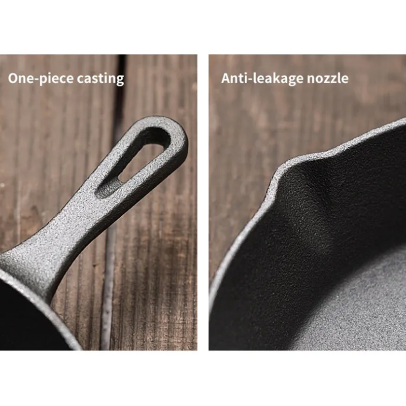 4-Pack Cast Iron Skillet Set – Non-Stick Frying Pans for Induction, Egg & Crepe Pan – Bild 5
