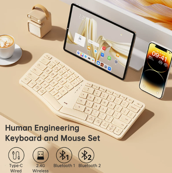 Bluetooth Wireless Ergonomic Keyboard