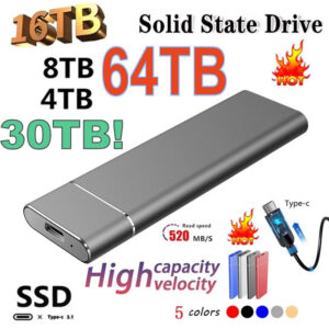 High-Speed 1TB 2TB 4TB 8TB 16TB SSD Silver M.2 Stick 480MB/s Instant Delivery
