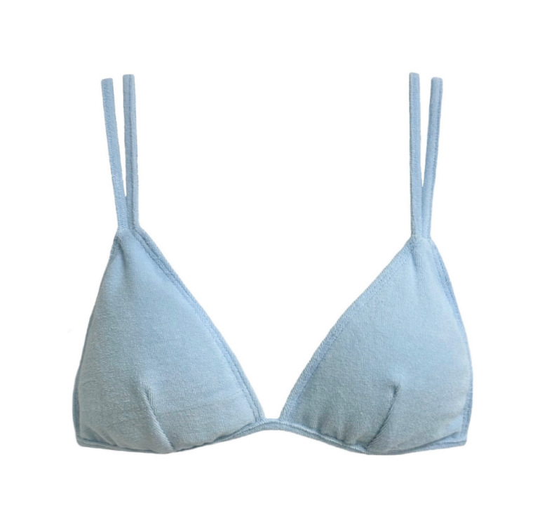 Solid Color Two-Piece Separated Swimwear, Push-Up Bra Top for Small Bust – Bild 8