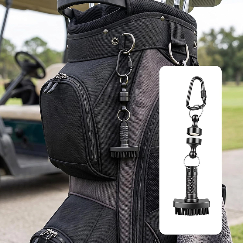 Magnetic Golf Brush with Groove Cleaner & Quick-Release Clip – Bild 4