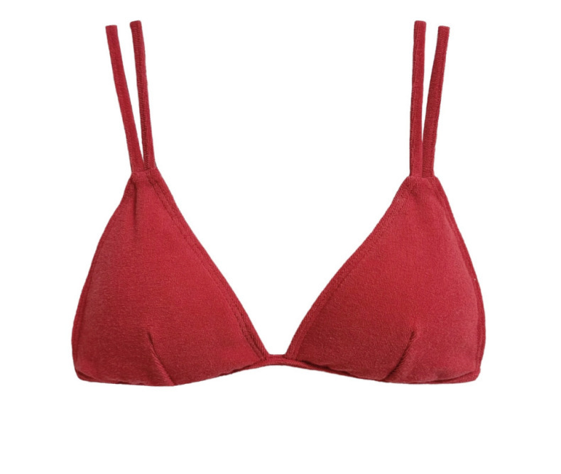 Solid Color Two-Piece Separated Swimwear, Push-Up Bra Top for Small Bust – Bild 6