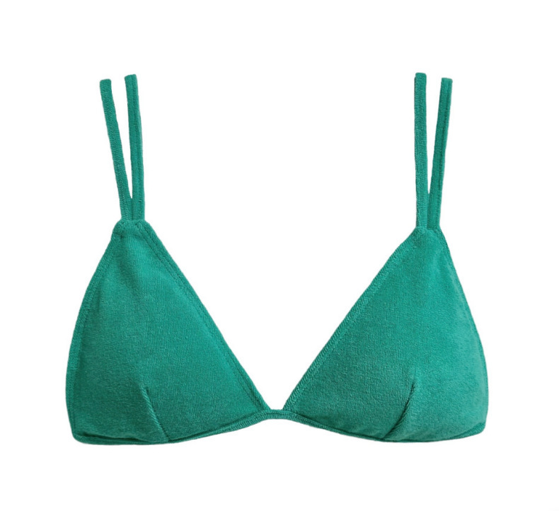 Solid Color Two-Piece Separated Swimwear, Push-Up Bra Top for Small Bust – Bild 13