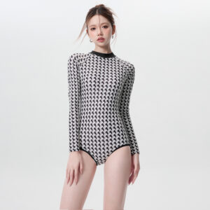 Long Sleeve One-Piece Swimsuit for Women