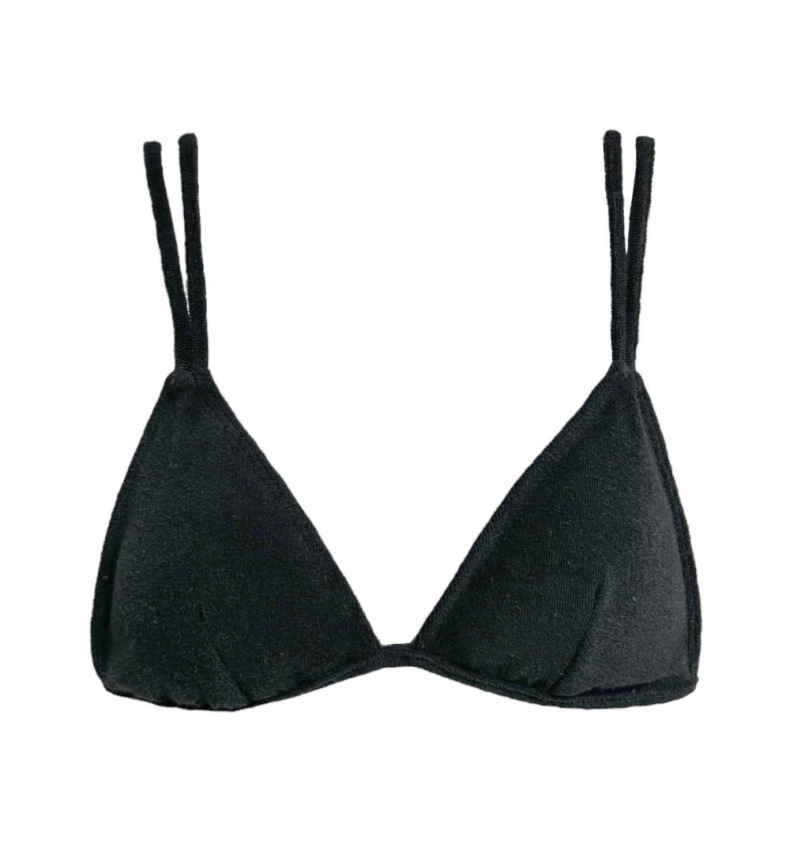 Solid Color Two-Piece Separated Swimwear, Push-Up Bra Top for Small Bust – Bild 11