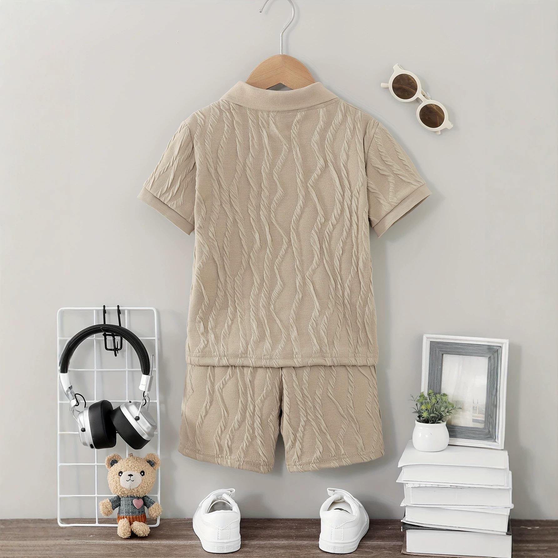Children’s Outfit Set for Boys Short Pants Two-Piece Casual Stylish Wear
