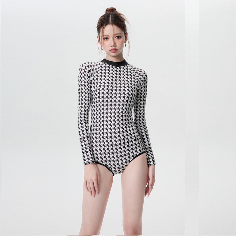 Long Sleeve One-Piece Swimsuit for Women