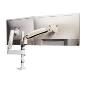 Dual-Screen Monitor Stand Adjustable Swivel Rotating Arm Display Computer Mount H180
