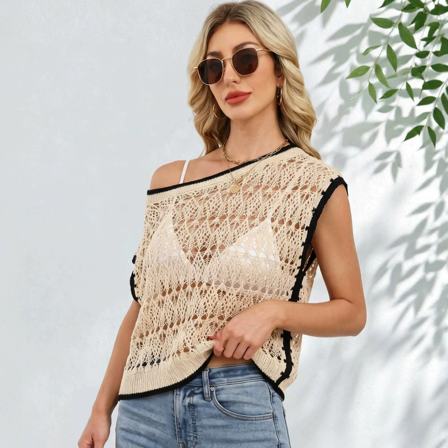 Commute Style Knit Vest Knit Top – Bild 5