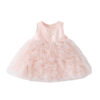 Bow Backless Dress, Baby Girl Cool Sweet Princess Mesh Puff Skirt
